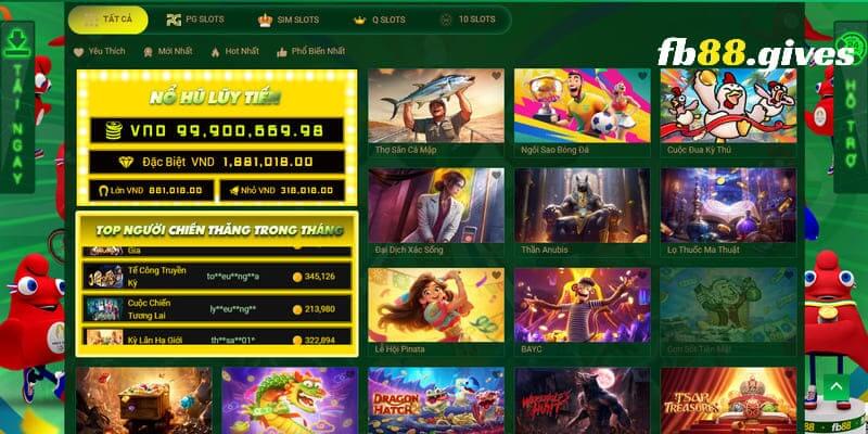 Slot game Fb88 - Sức hấp dẫn không thể chối từ